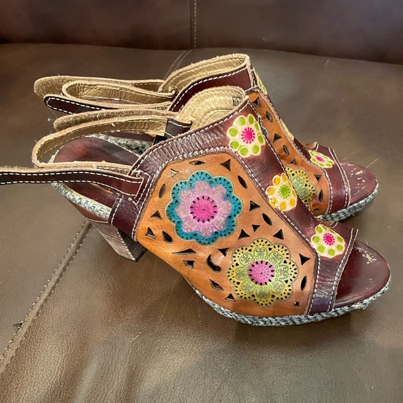 L’Artiste By SpringStep Slingback size 38 ( 7 1/2 - 8) Pre-owned - Picture 2 of 3